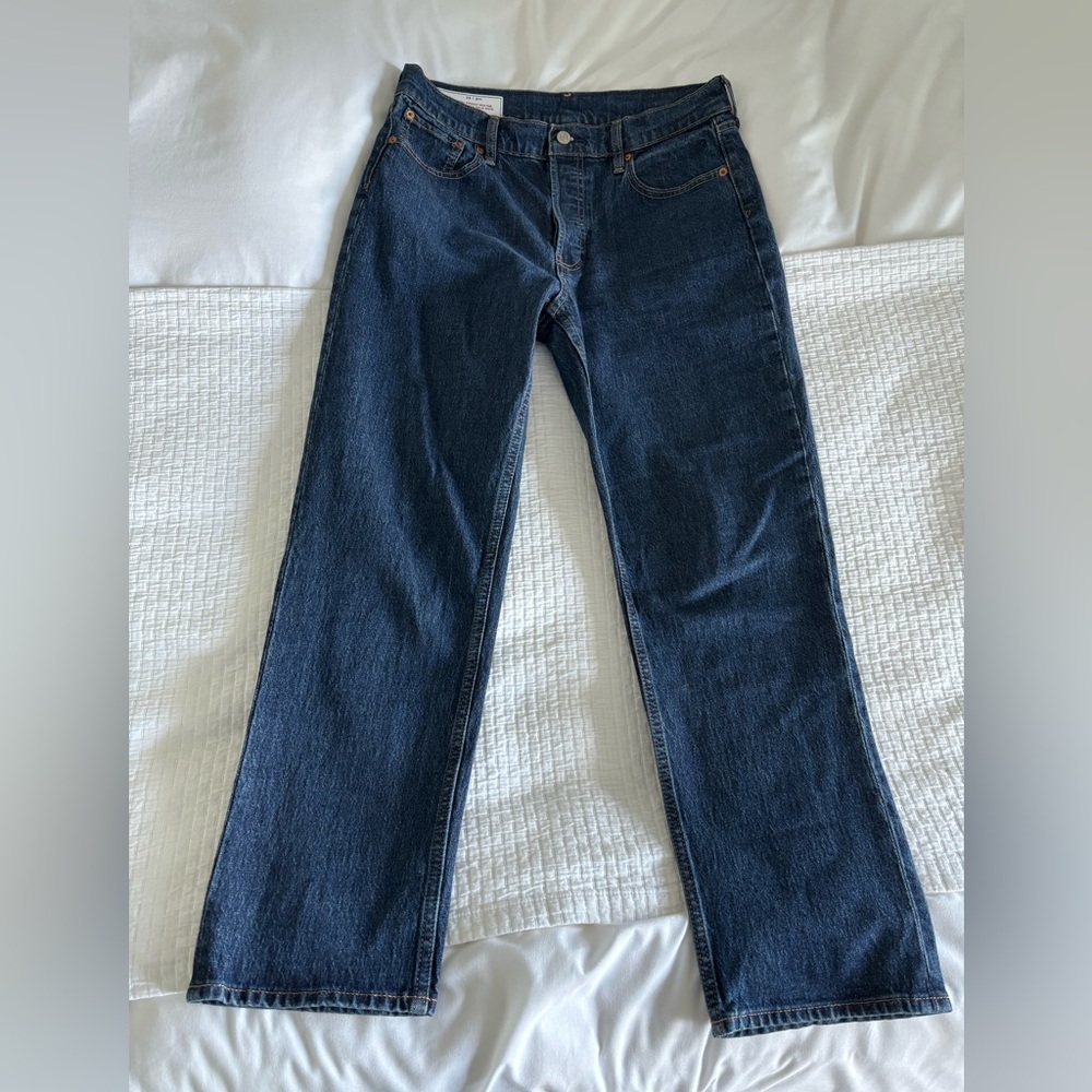 GAP Women's Straight Leg Jeans - Dark Blue